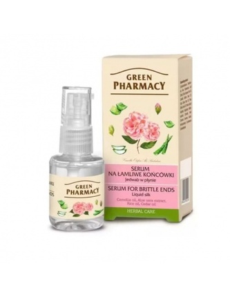 GREEN PHARMACY: Tekuté hedvábné sérum na roztřepené konečky vlasů 30ml  K1082