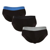 3PACK pánské slipy HUGO černé (50532570 008) M