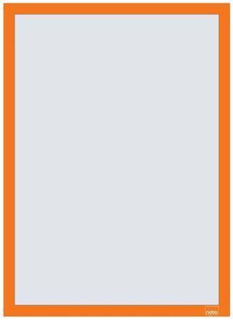 Rám na plakáty, oranžová, A3, nástěnný, plastový rám, 2 ks/balení, NOBO 1915698