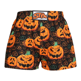 Dětské trenky Styx art klasická guma Halloween dýně (J1755) 6-8 let