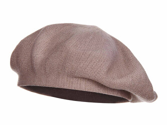 Dámský pletený baret - 1 ks - 3 béžová