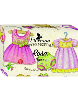 FLORINDA-MAZLIVÁ VŮNĚ: Rostlinné mýdlo „Růže“ 200g TML K2044