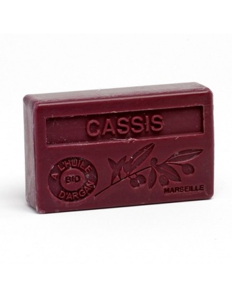 Mýdlo s bio arganovým olejem - Cassis (Černý rybíz) 100g TML F251