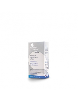 Koloidní stříbro kapky 50ml koncentrace : 10ppm TML J0016