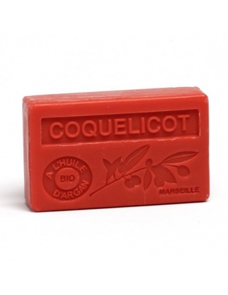 Mýdlo s bio arganovým olejem - Coquelicot (vlčí mák) 100g TML F192