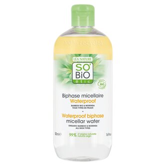 SO’BiO étic Voda micelární dvoufázová - Pur BAMBOO BIO (500 ml) - s organickým bambusem a moringou