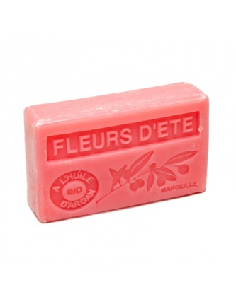 Mýdlo s bio arganovým olejem - Fleurs d´été (květy léta) 100g TML F071