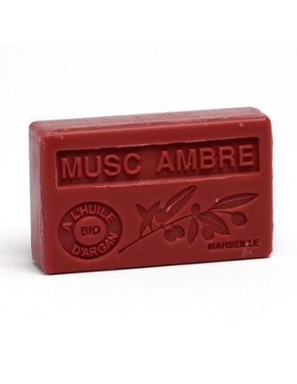 Mýdlo s bio arganovým olejem - Musc Ambre (Jantarové pižmo) 100g TML F123