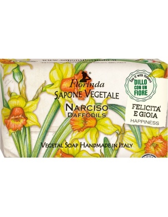 FLORINDA-ŘEKNI TO KVĚTINOU: Rostlinné mýdlo „Narcis“ 100g TML K2109