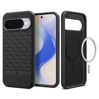 Spigen Parallax MagSafe, matte black - Google Pixel 10 Pro/Pixel 10