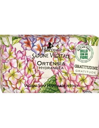 FLORINDA-ŘEKNI TO KVĚTINOU: Rostlinné mýdlo „Hortenzie“ 100g TML K2113
