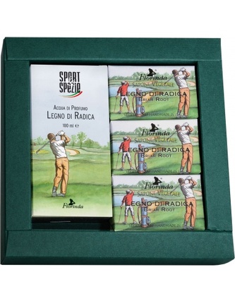 FLORINDA SPORT&SPEZIE: Dárkový set pro muže na základě kořene vřesovce (100ml, 3x50g) TML K2192