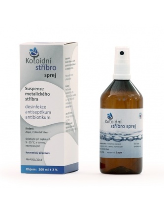 Koloidní stříbro spray 200ml koncentrace : 20ppm TML J0073
