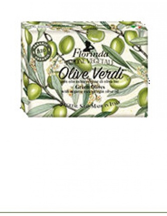 FLORINDA: Bio rostlinné mýdlo „Zelené olivy“ (Olive Verdi) 50g TML K2023