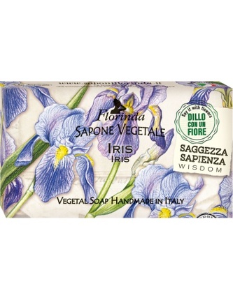 FLORINDA-ŘEKNI TO KVĚTINOU: Rostlinné mýdlo „Kosatec“ 100g TML K2105