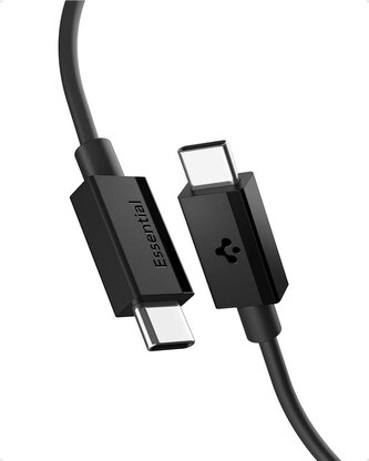 Spigen Essential USB C to USB C 60W Cable, black EB6020CC