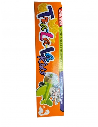 DENTAL TRA-LA-LA KIDS: Dětská zubní pasta s příchutí TROPICKÉHO OVOCE 50ml  K1470