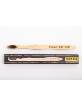 Bambusový zubní kartáček ERGONOMIC (1ks) TML D107 Bambusový zubní kartáček ERGONOMIC (1ks) TML D107