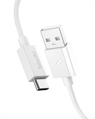 Spigen Essential USB A to USB C 60W Cable, white EB6020AC