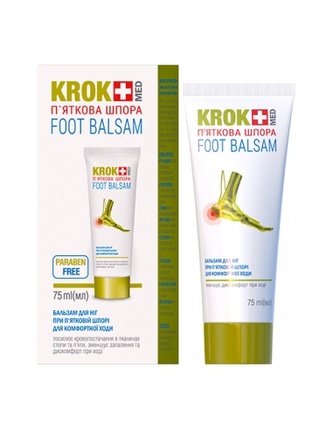 KROK MED: Balzám na nohy pro pohodlnou chůzi „Patní ostruhy“ 75ml  M186