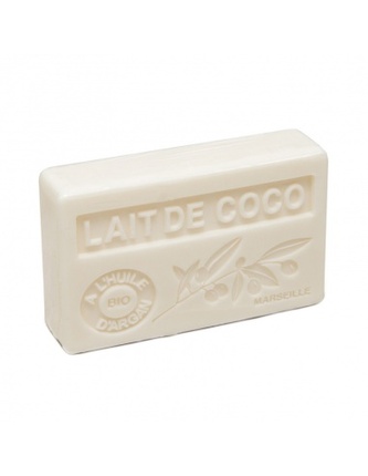 Mýdlo s bio arganovým olejem - Lait de coco (Kokosové mléko) 100g TML F179
