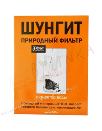 Sada šungit krabička drť-aktivátor do vody 500g(oranžová krabička) TML G258