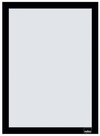 Rám na plakáty, černá, A4, nástěnný, plastový rám, 2 ks/balení, NOBO 1915697