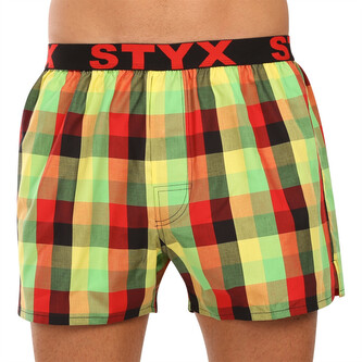 Pánské trenky Styx sportovní guma vícebarevné (B1104) XL