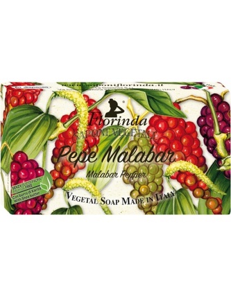 FLORINDA: Rostlinné mýdlo „Malabarský pepř“ (Pepe Malabar) 100g TML K2189