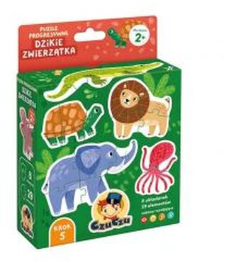 CzuCzu Puzzle progresywne Dzikie zwierzątka 2+