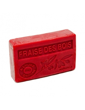 Mýdlo s bio argánovým olejem - Fraise des bois (Lesní jahody) 100g TML F002