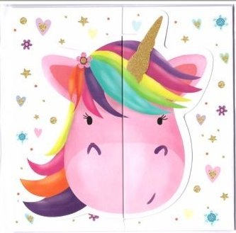 Karnet rozkładany - Jednorożec
