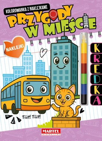 Modułowa kredka.Przygody w mieście z naklejkami