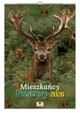 Kalendarz 2026 A3 ścienny mieszkańcy puszczy
