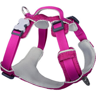 Red Dingo postroj Sport – Fuchsia – 25 mm x 58-81 cm