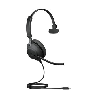 Jabra Evolve2 40 SE Mono USB-C Drát MS Černá Jabra Evolve2 40 SE Mono USB-C Drát MS Černá