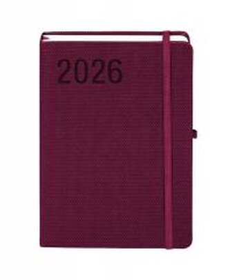 Kalendarz 2026 A5 Rubi bordowy DNS