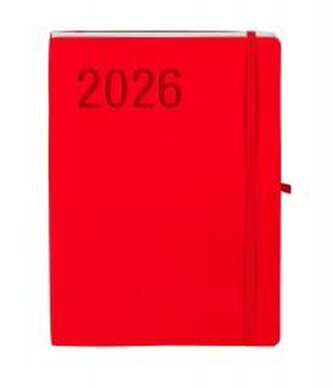 Kalendarz 2026 B5 Impresja czerwony TDW