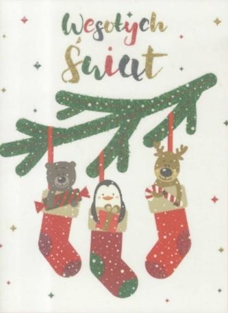 Karnet B6 Boże Narodzenie - Zwierzątka (10szt)