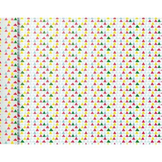 Balicí papír Tiny Roll Pink triangle - 80g, 5x0,35m
