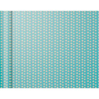 Balicí papír Tiny Roll Flowers-blue - 80g, 5x0,35m