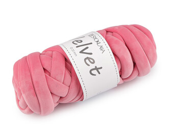 Příze Marshmallow silná Velvet Ø20 mm 500 g - 1 ks - 19 (063) růžová
