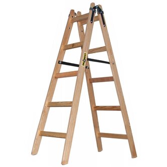 Dřevěné malířské štafle 2x5 stupňů oboustranné DRABEST DREW 2x5 PRO