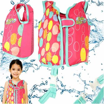 BESTWAY 32176 Dětská plavecká vesta AQUASTAR růžová