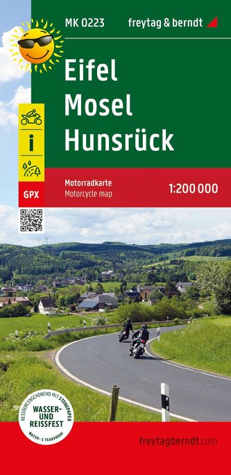Eifel - Mosel - Hunsrück, Motorradkarte 1:200.000, freytag & berndt Eifel - Mosel - Hunsrück, Motorradkarte 1:200.000, freytag & berndt