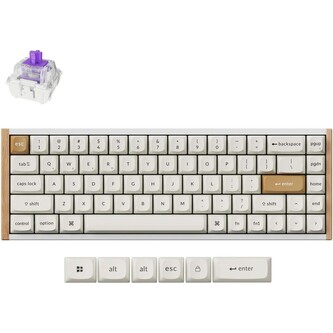 Keychron K6 HE herní klávesnice (US) bílá