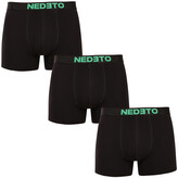3PACK pánské boxerky Nedeto černé (3NBC9) XXL