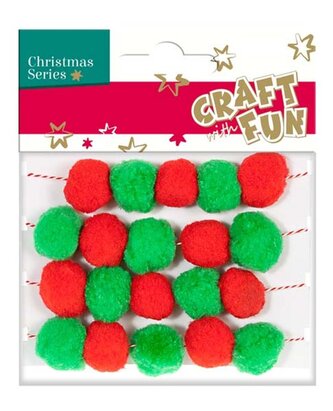 OZDOBA BN POMPON GIRLANDA 1,8M CF PBH 12/36