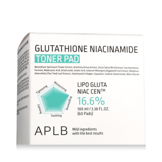 APLB Glutathione Niacinamide Toner Pad 60 ks