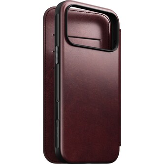 Nomad Modern Leather Folio, burgundy (Horween) - iPhone 2025 Pro Max